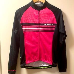 Women’s Altura fleece lined winter cycling jersery